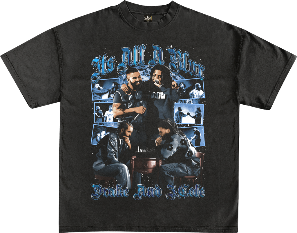 DRAKE AND J COLE GRAPHIC T-TSHIRT