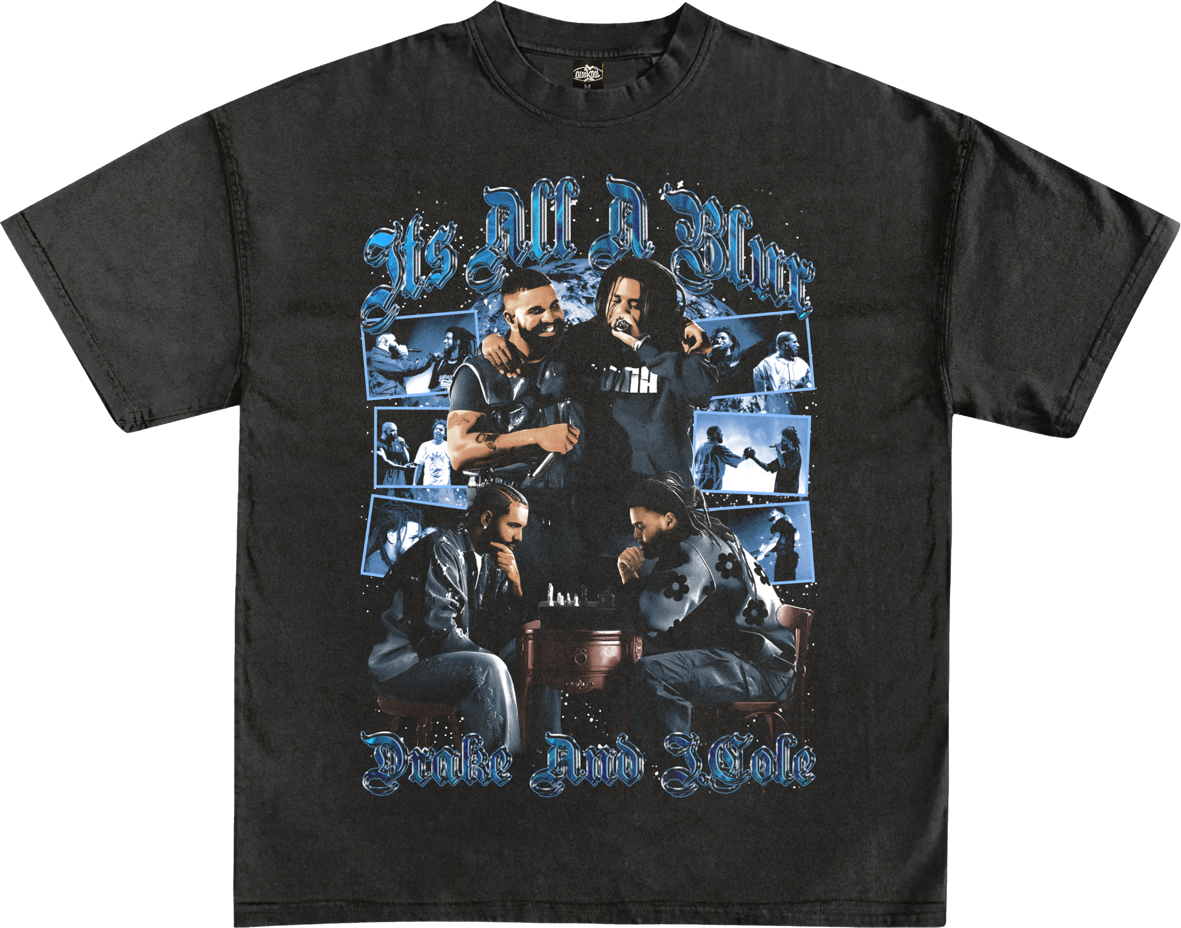 DRAKE AND J COLE GRAPHIC T-TSHIRT