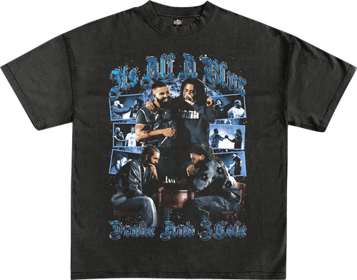 DRAKE AND J COLE GRAPHIC T-TSHIRT