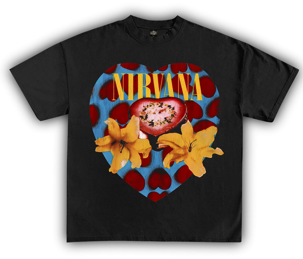 NIRVANA HEART SHAPED BOX GRAPHIC-T