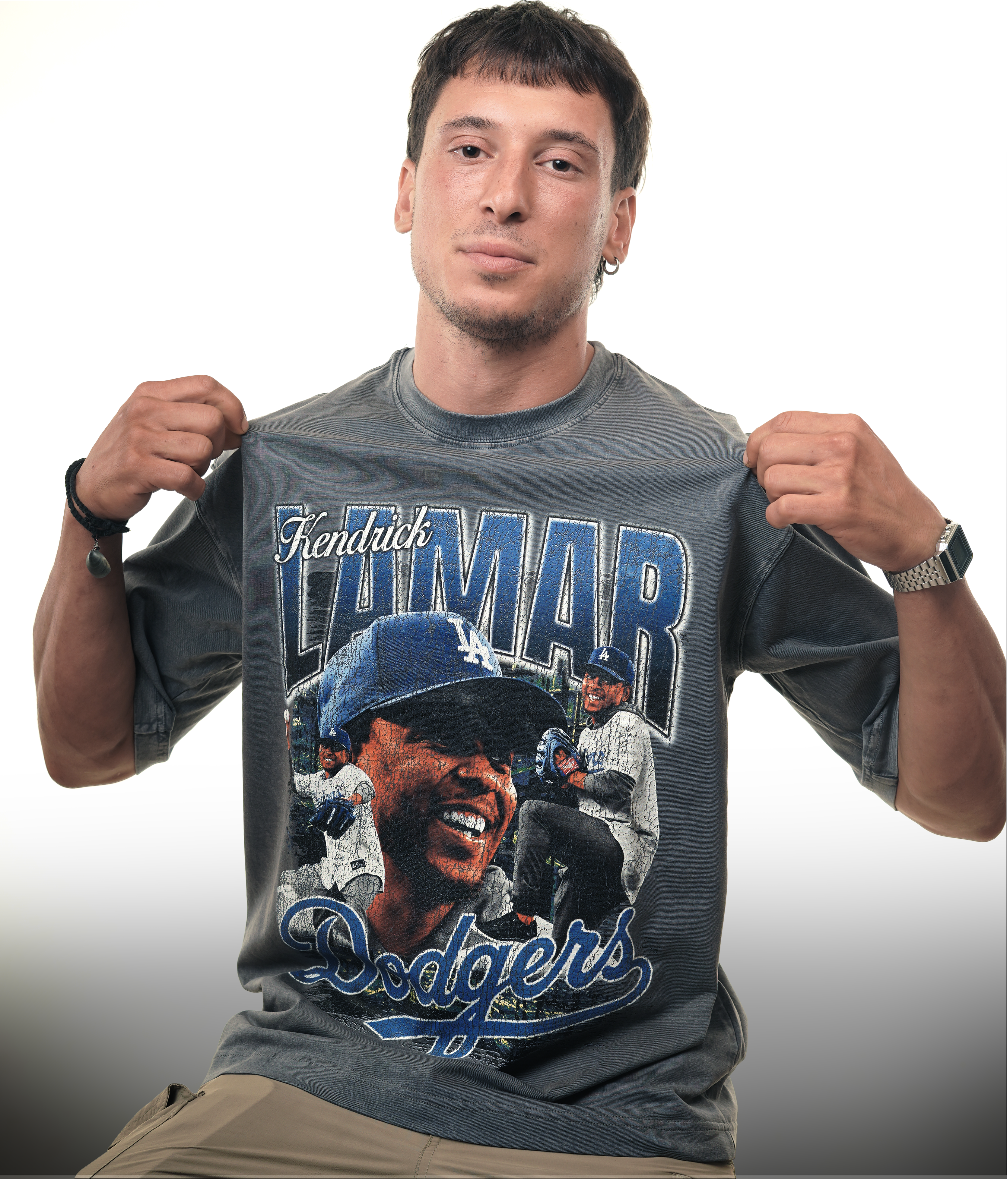 KENDRICK LAMAR DODGERS GRAPHIC T-SHIRT